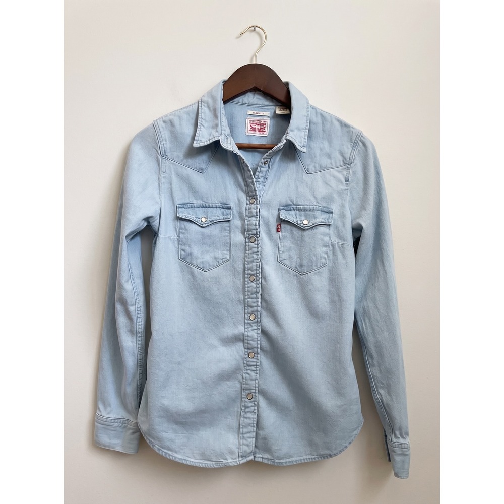 Levi's Ultimate Western | Denim Snap Front Shirt | S | Light Wash | 100% Cotton